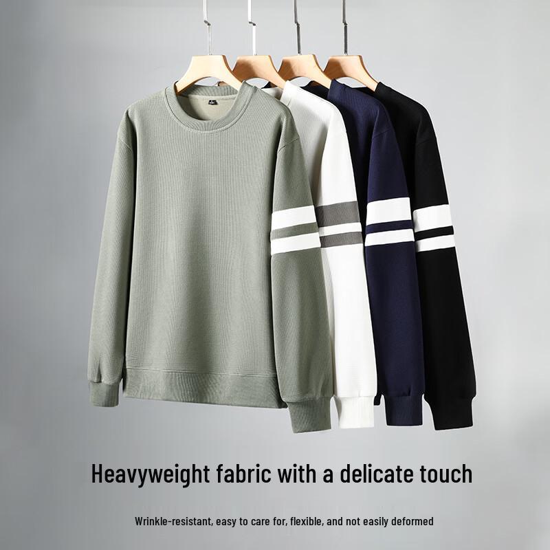 JEANSWEST LIFE Men's Color-block Crewneck Sweatshirt