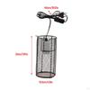 Reptile Cage Anti-scald Heating Lamp Shade Light Holder Bulb E27 EU Plug