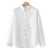 Johnature Women Vintage Shirts Tops Spring Solid Color Chinese Style Button Turn-down Collar Long Sleeve Shirts