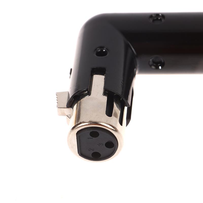 1Pc Audio Adapter Plug Adjustable Male To Female Right Angle Xlr Connector Metal Adapter 3Pin Black (Xlr 90 Degree Adapter)