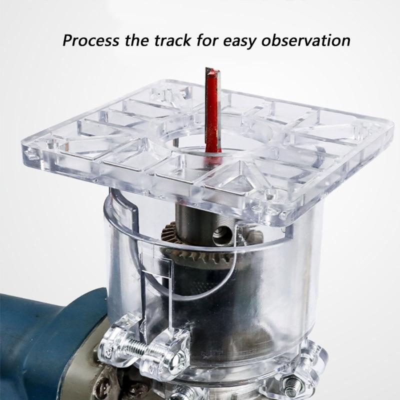 MultiFunctional Angles Grinder To Trimmer Base For DIY Woodworking Projects Including Edges Trimming Slot Cutting