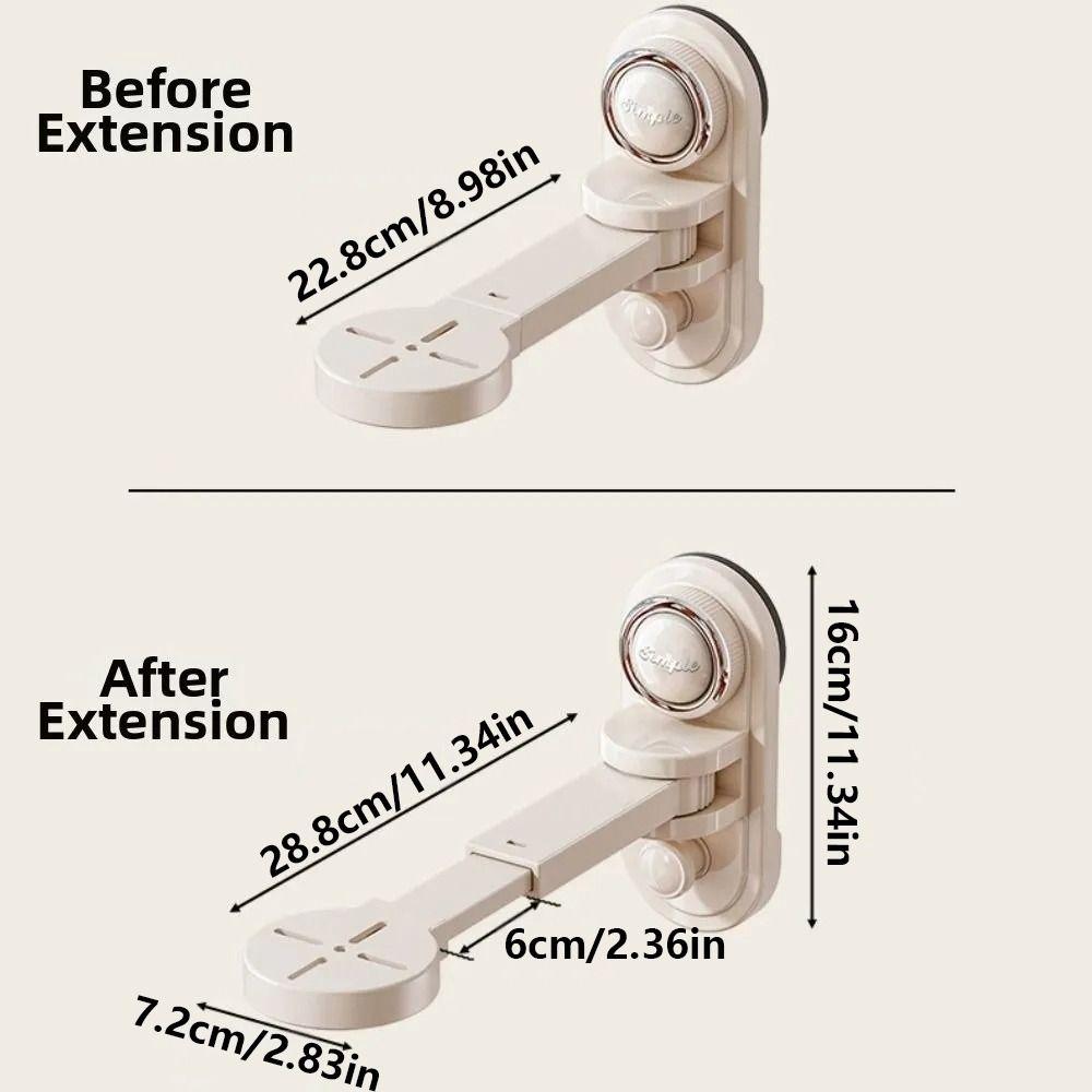 Rotating Suction Cup Camera Holder Wall-Mounted Punch-Free Wall Shelf Indoor Security