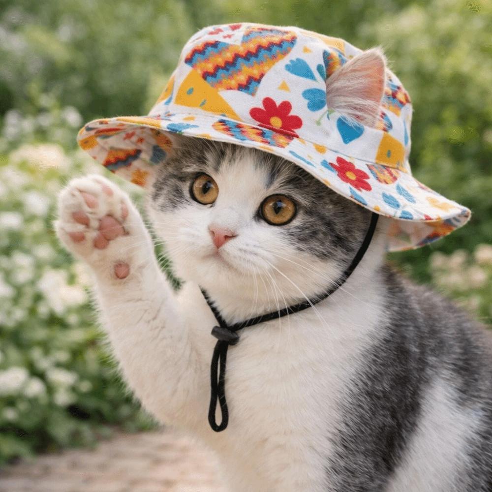 Adjustable Dog Fisherman Hat Breathable Pet Baseball Cap Fashion Pet Sun Hat  Walking