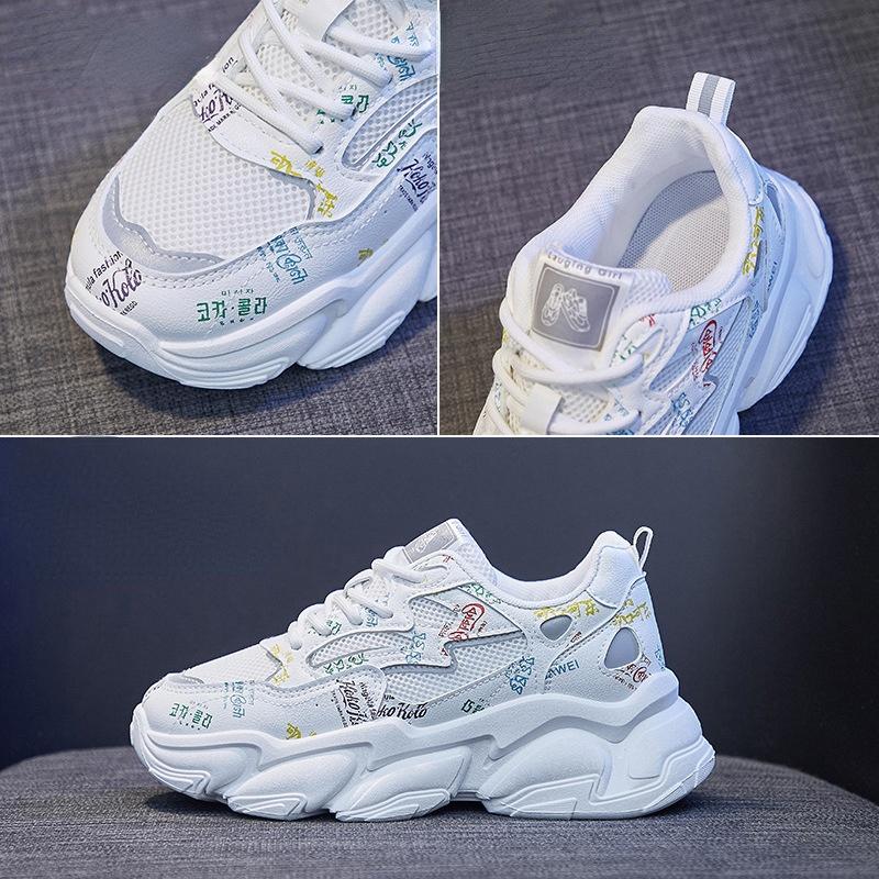 Spring and Autumn Fashion Platform Sneakers Breathable Running Shoes Women Shoes