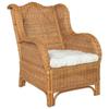 Day and Night - Day and Night Sofa with Natural Rattan and Light Brown Linen Cushion