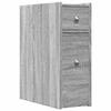 VidaXL Armoire de salle de bain étroite avec roulettes sonoma gris, armoire de salle de bain haute, rangement de salle de 855291