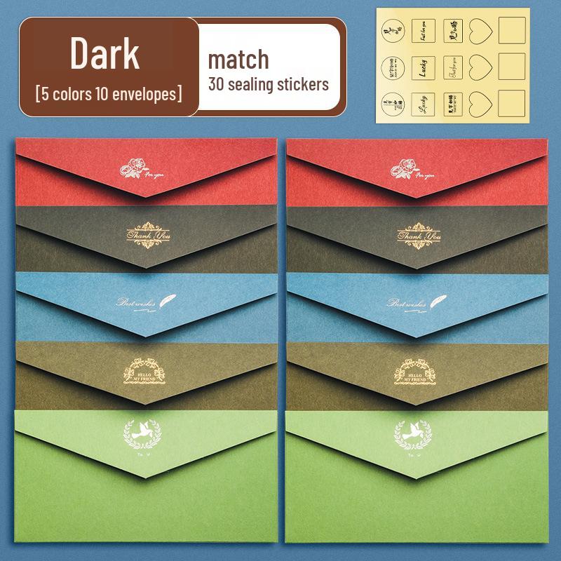 Nordic Style Literary Retro Envelope & Letter Paper Set - Love Letter & Greeting Card Collection