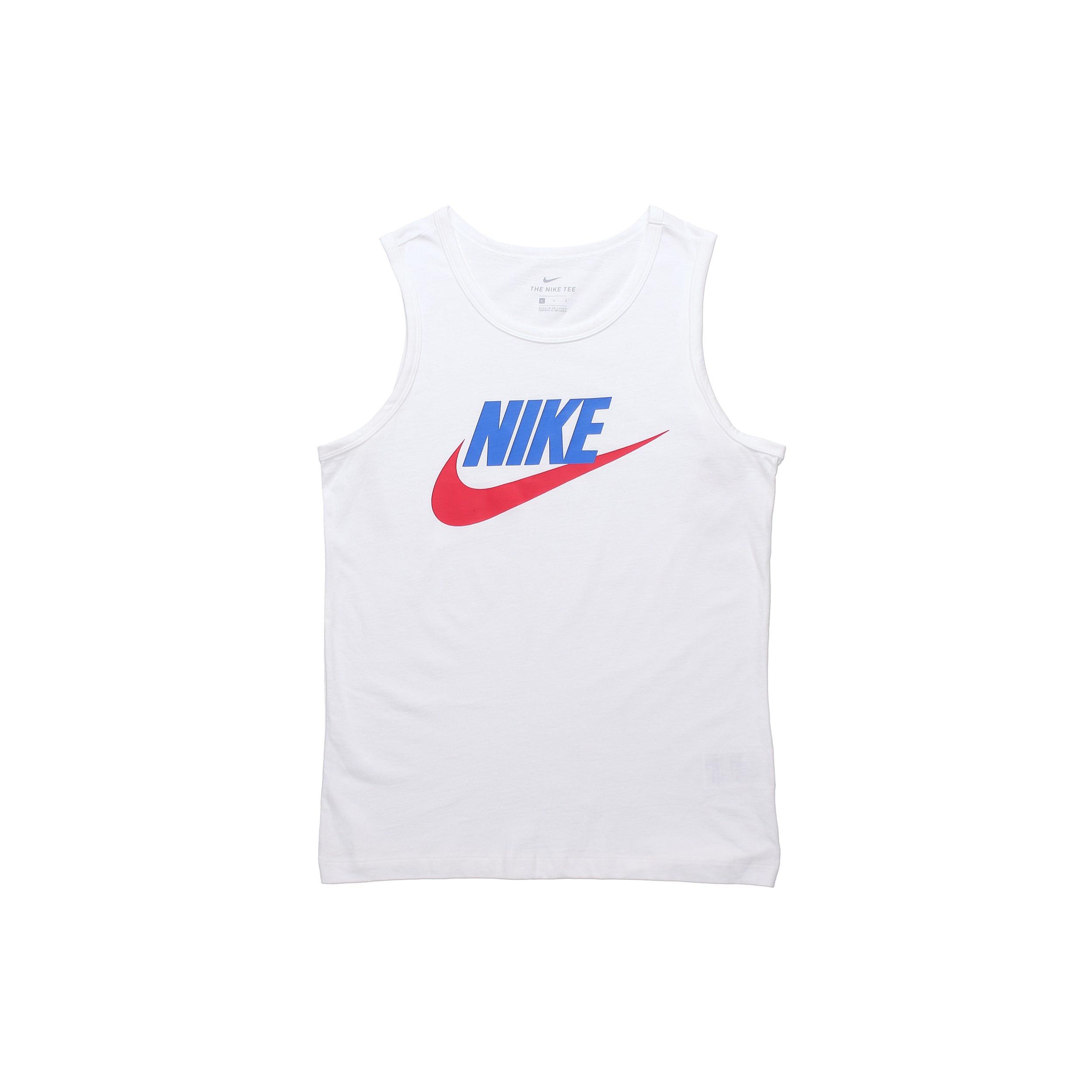 Nike SPORTSWEAR Printing Sports Training Vest White Men s AR4992-103 L