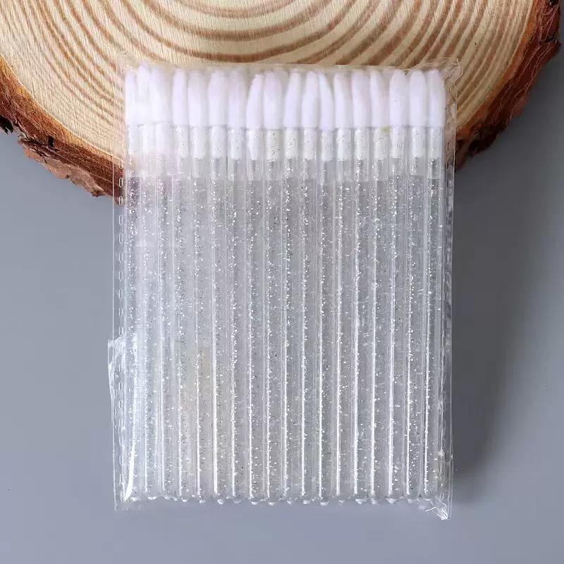 Manufacturer Supplier Cotton Cleaning Lip Brush Disposable Portable Crystal Color Fashion Professional Lip Applicator