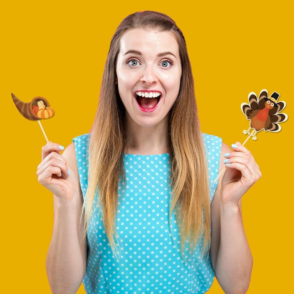 21pcs Glasses Party Paper Frame Cartoon Handheld Frame Prop  Photo Booth