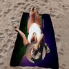 B-Beetlejuice Anime Microfiber Blanket Quick Drying Beach Towels Oversized Printing Super Absorbent Pool Towel Blanket