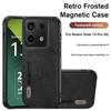 Redmi Note 13Pro Shell Magnetic Holder Retro Frosted Leather Phone Case for Xiaomi Redmi Note 13 Pro Plus Camera Protector Cover