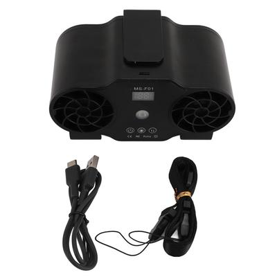 Waist Fan Portable USB Rechargeable 4 Speeds Forward Reverse Waist Belt Fan for Summer Outdoor