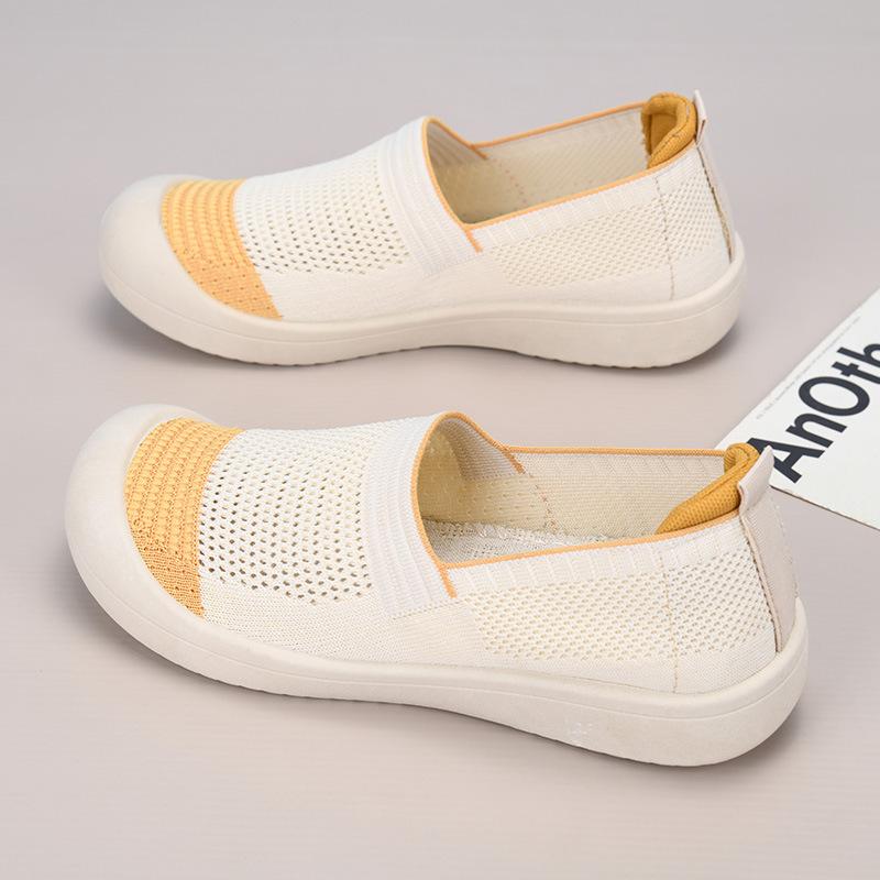 New breathable versatile and comfortable women's mesh shoes soft-soled casual walking shoes niche cloth shoes