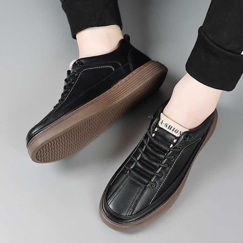 Fashion Breathable Sports Shoes Men 2024 Spring Autumn New Designer Leather Sneakers Male  Fashion Casual Designer Zapatos De Hombre