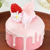 Pink Fruit Cream Simulation Mini Cake Slow Rising Squishy Toy Dessert Stress Relief Squeeze Fidget Toy