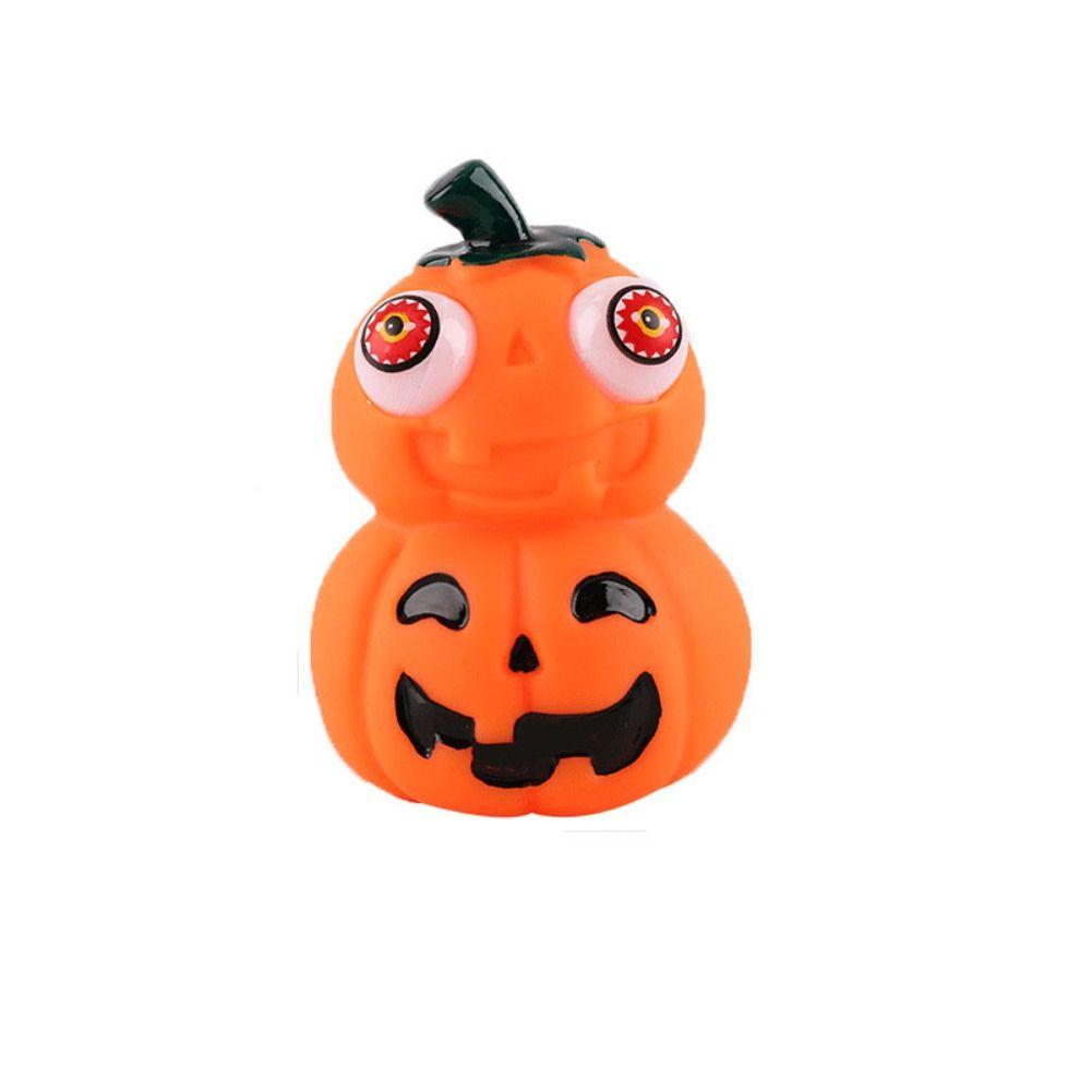 Sensory Toys Halloween Eye-popping Toy Slow Rebound Pumpkin Ghost Head Squeeze toy   Adult Gifts