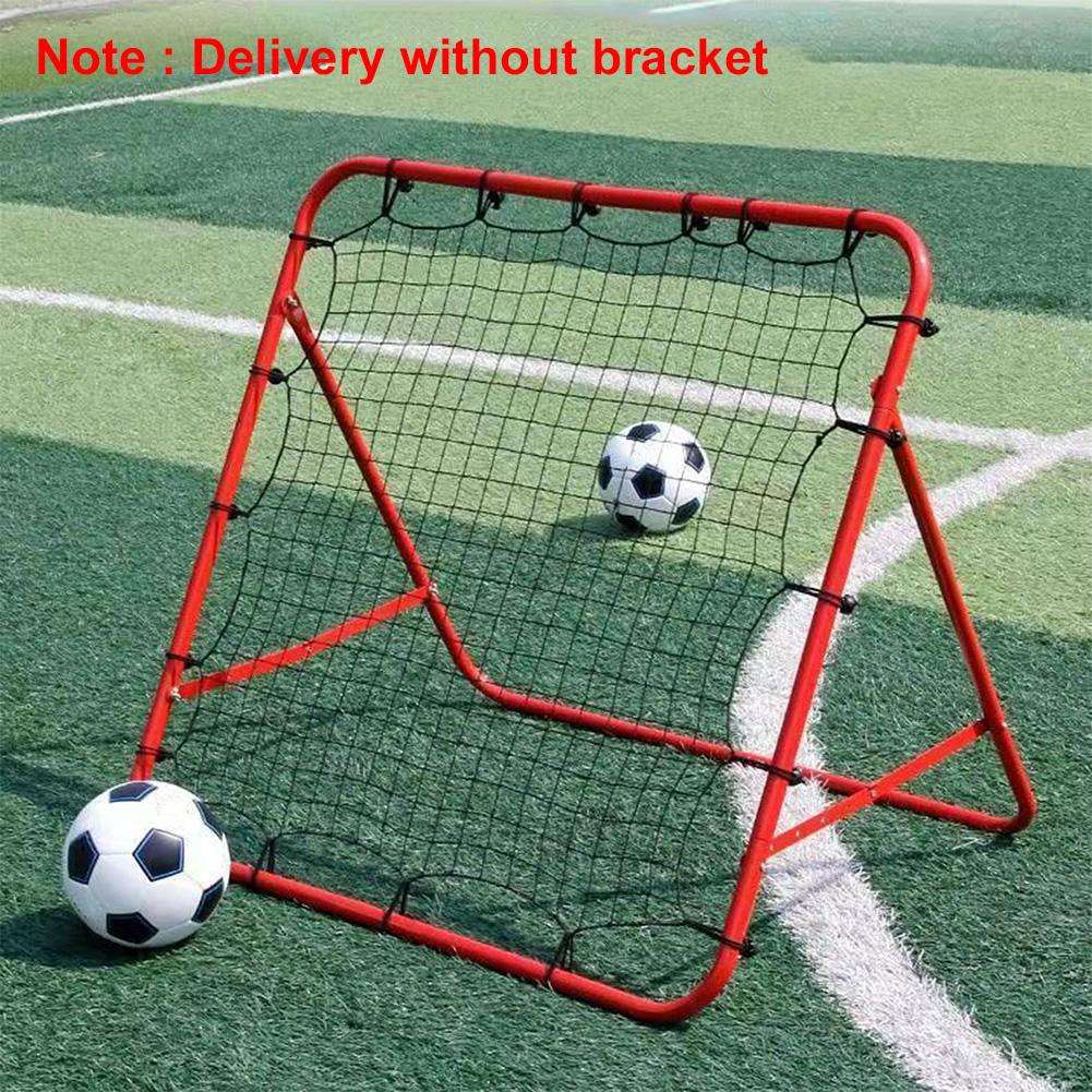 Soccer Bounce Back Net with 20 Elastic Ropes Kickback Football Practice Net Rebound Net Training Aid for Kids Teens