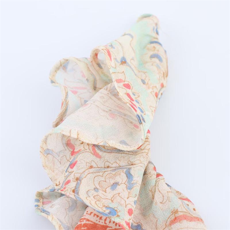 Summer Ethnic Floral Ruffle Spaghetti Strap Dress