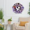 Easter Bunny Wreath Colorful Bunny Garland Cloth Rabbit Door Ornaments 45×40 Cm Creative for Front Door Outdoor Decor