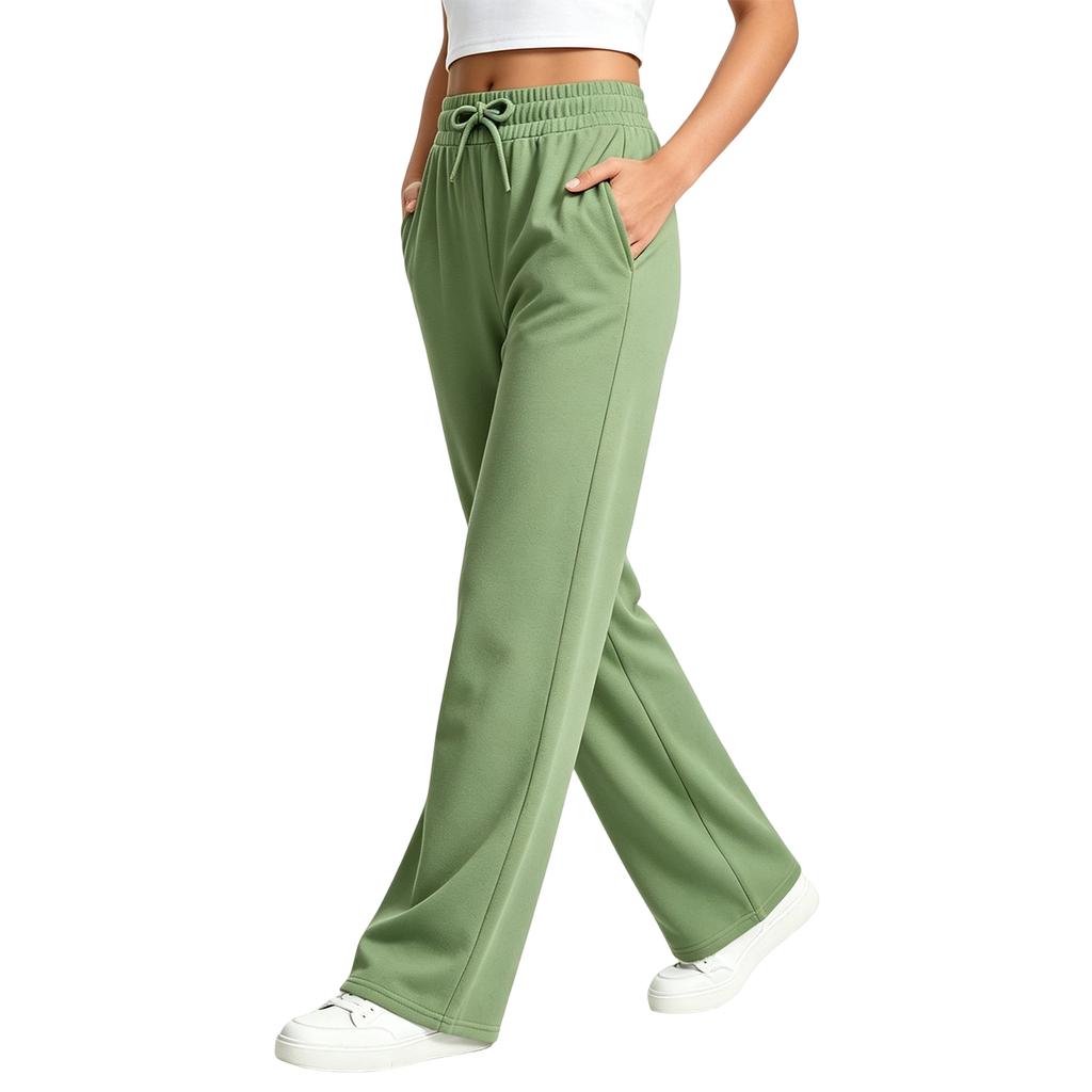 Women's -Lined Loose Fit Sweatpants with Drawstring Waist and Pockets for Daily Wear