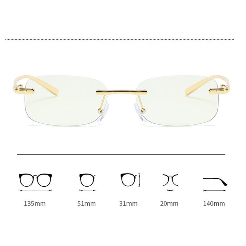 Xiaomi Non-framed Diamond Cut Edge Reading Glasses For Men And Women, Anti-blue Light Reading Glasses, Photochromic Flat Lenses XJC3005