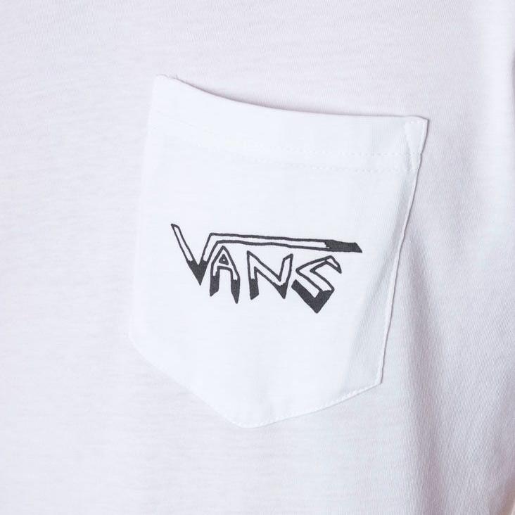 Vans Skateboard Collaboration Skull Print Short Sleeve T-Shirt Unisex Tops White VN0A4MQDWHT