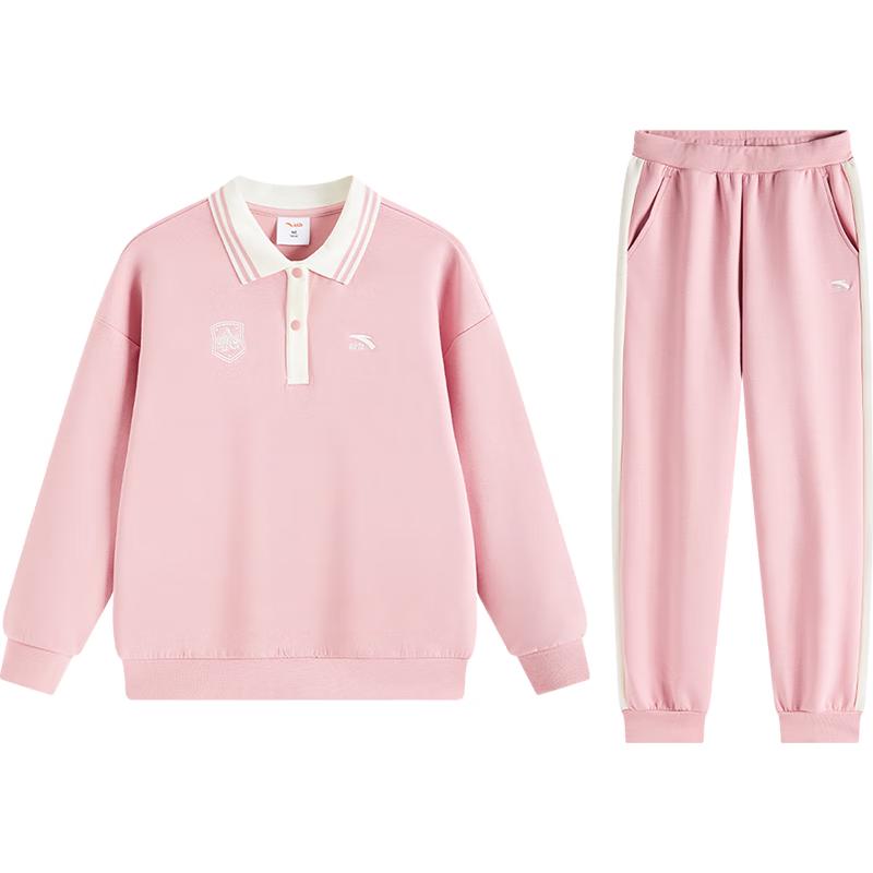 Anta Kids  Girls  2025 Knit Sportswear Two-Piece Set 130