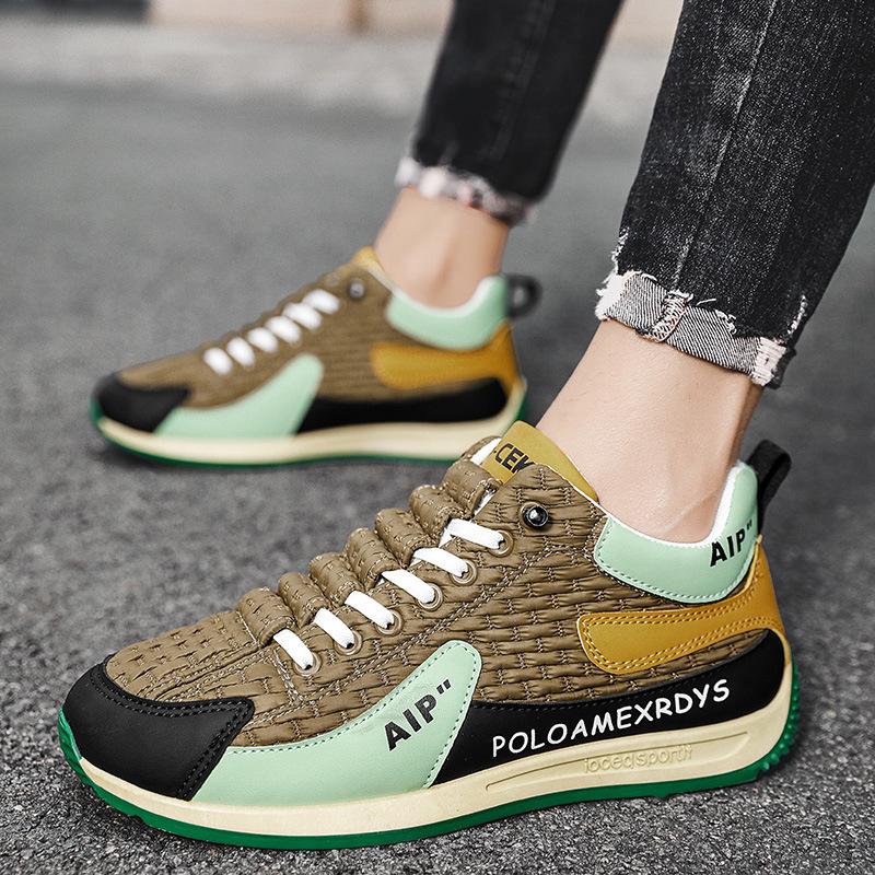 Men's Shoes Spring and Autumn 2025 New Casual Shoes Versatile Soft-soled Sports Student Shoes Running Tooling Board Shoes Trendy Shoes