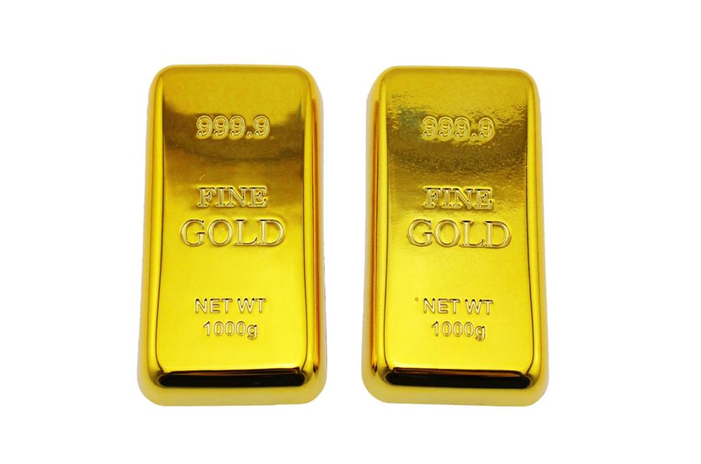 Speed mao Replica Gold Gold Bullion Set of 2 Bars, Paperweights,