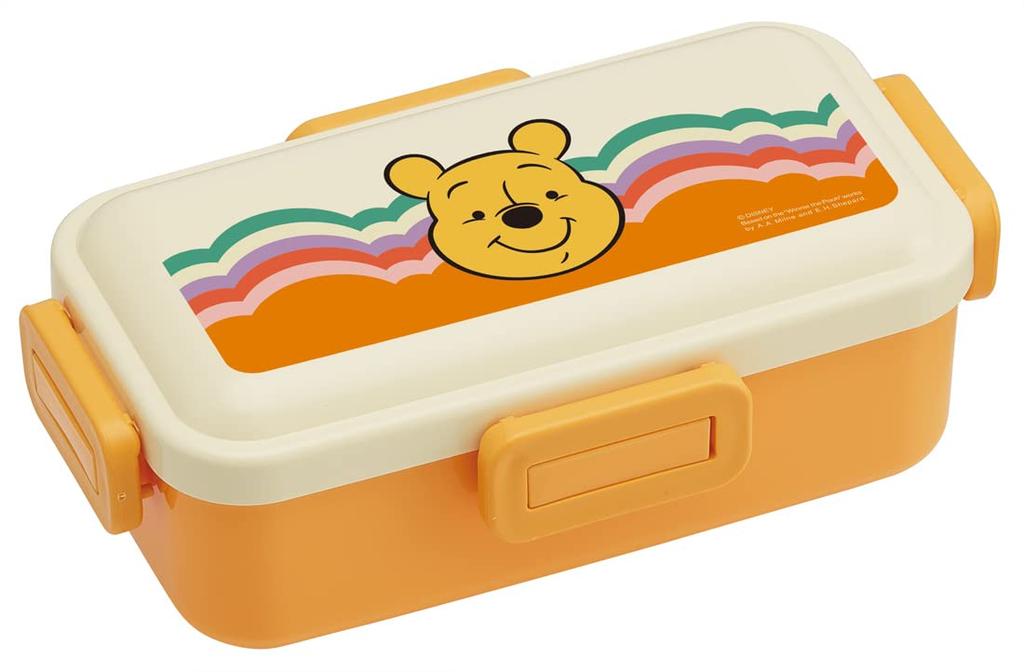 Skater Bento Box Disney Retro Winnie the Pooh 530ml Antibacterial Soft Serving Dome Lid For Women Made in Japan PFLB6AG-A