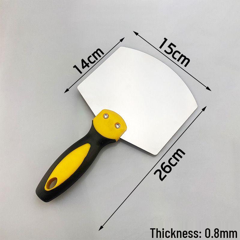 Curved Stainless Steel Spatula and Plastic Scraping Tool for Plastering and Wall Finishing, Free Shipping