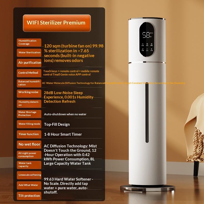 Smart Floor Ultrasonic Humidifier Cool Mist