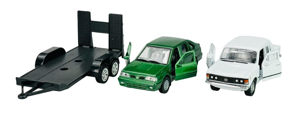 WELLY 2-PACK POLONEZ CARO PLUS + FIAT 125p 1:34
