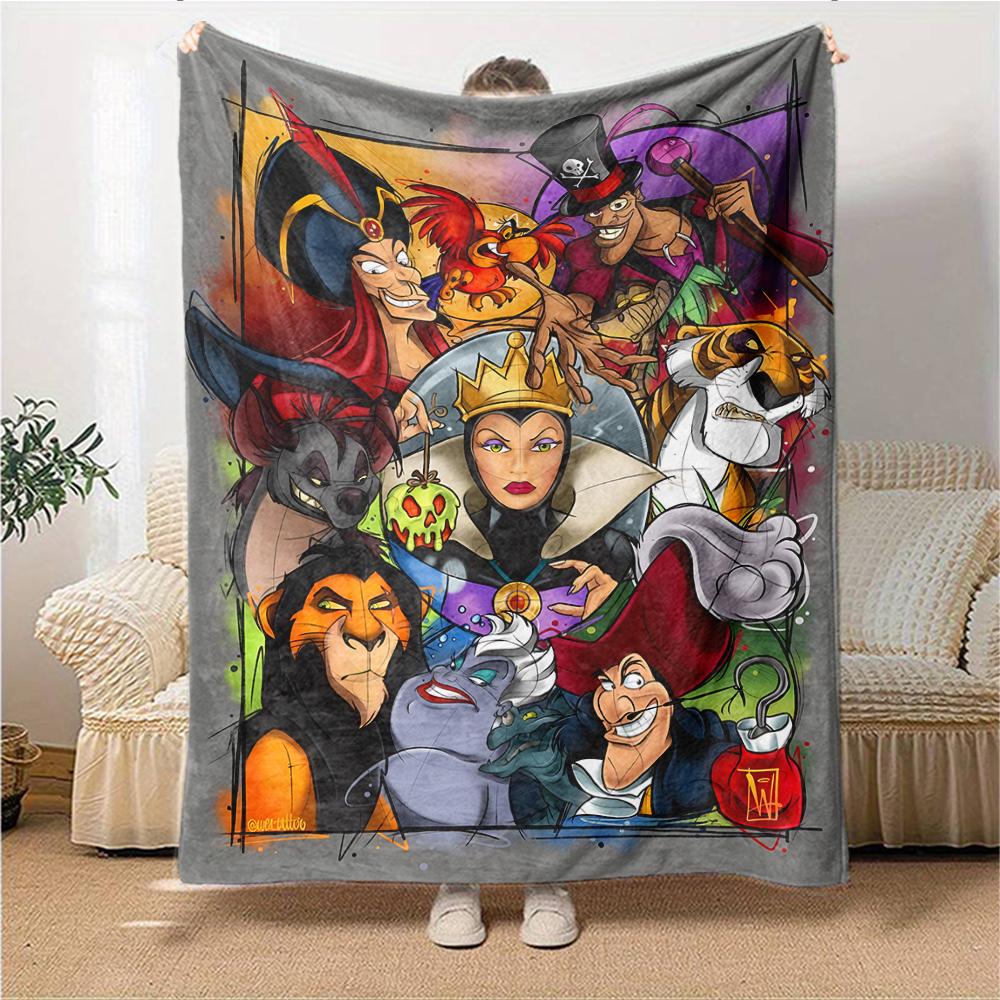 Villains Evil Tour Flannel blanket, soft and warm, suitable for beds and sofas, all seasons, portable travel blanket. 0730157