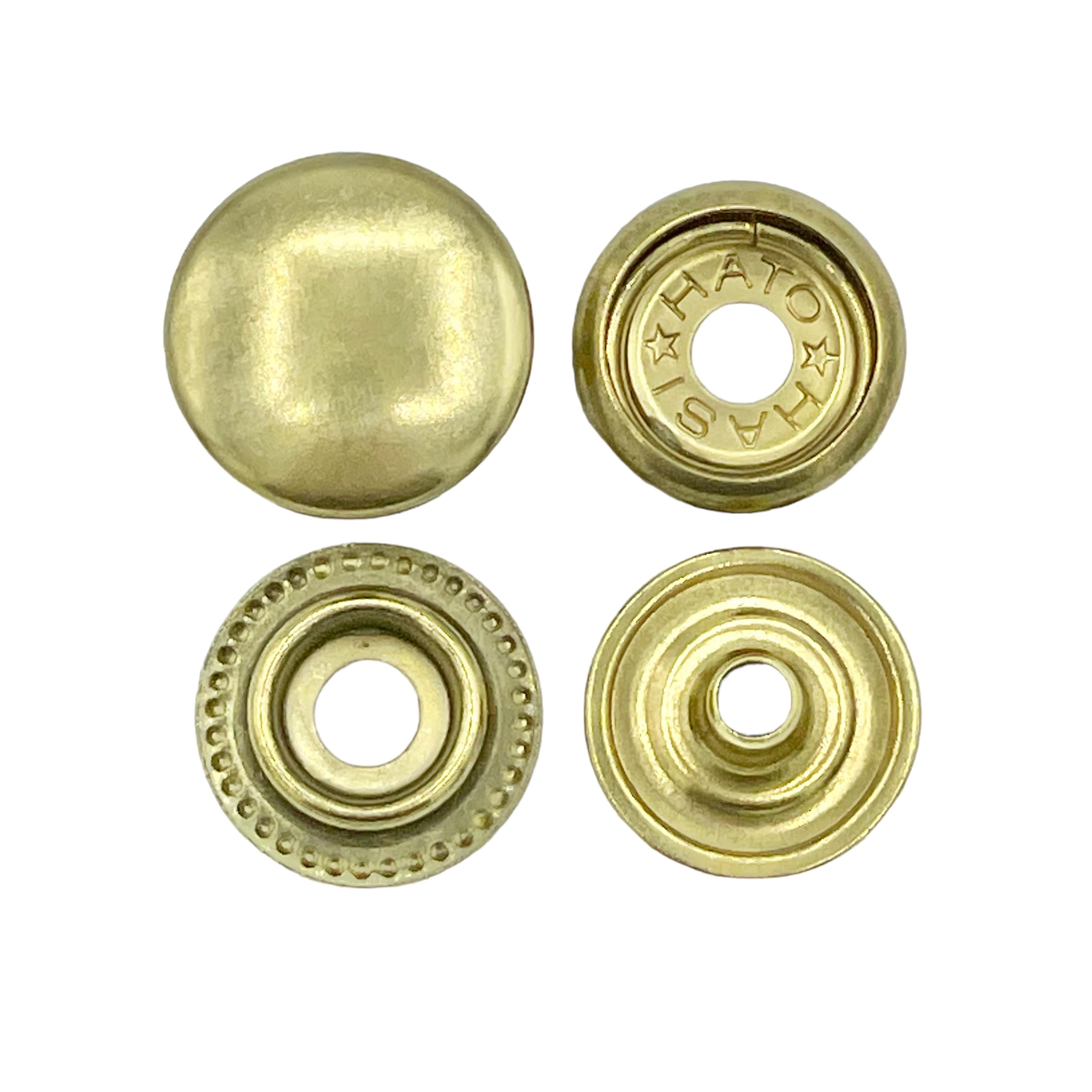 

HASIHATO Тканевый джемпер из латуни Однотонный Сделано в Хасихато Кожаные крючки, Латунь, Япония, (50, 7060)