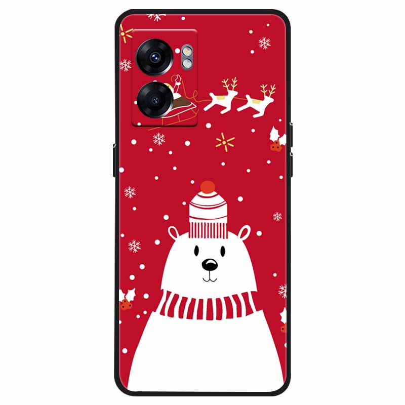 For OPPO Realme C33 Case C30s Christmas Silicone Soft TPU Cover Cases for Realme 9 Pro Plus Coque Realme8 5G New Year Gift Funda
