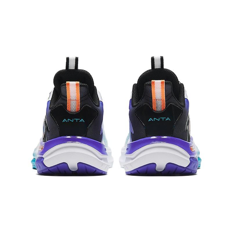 Anta Lingfeng Durable Low-Top Kids Running Shoes Kids sneaker White Black Blue 312335530-2