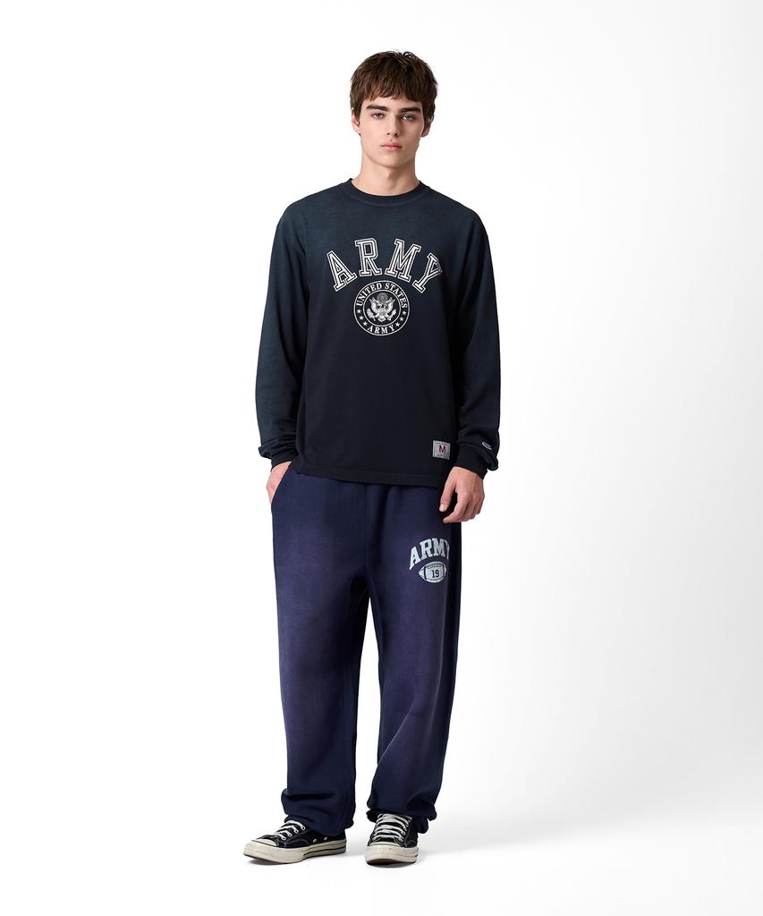 Champion Heritage Army Long Sleeve T-Shirt Dark Grey