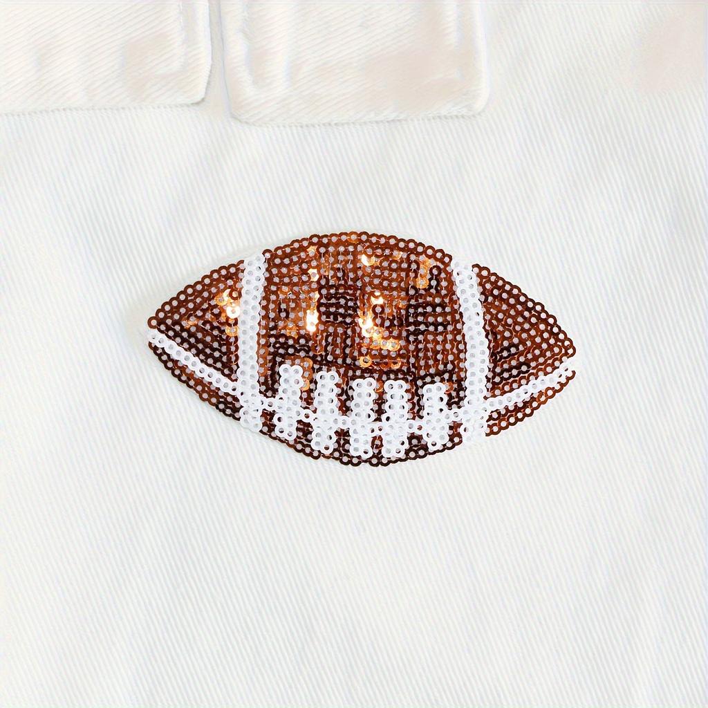 5 Stück Unisex Rugby Muster Stoffaufkleber Patches - Applikationspatches für Rucksäcke, Hüte, Kleidung und Accessoires Wiederverwendbar Aufbügelbar und einfach anzubringen