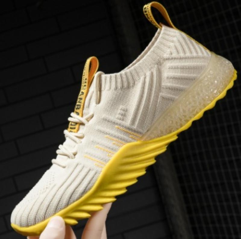 

Spring And Autumn Comfortable Breathable Flying Weaving Running Shoes Low-Top Elastic Mesh Couple Casual Sports Shoes Lightweigh 35