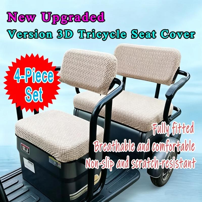 Electric Vehicle Seat Cushion Cover All-Inclusive Stain Repellent Easy Installation Protector for Electric Tricycle