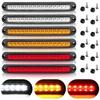 2PCS Truck Rear Tail Light for Car Trailer Lorry Turn Signal Stop Brake Lights Side Marker 15 LEDs Light Bar 12V 24V Universal