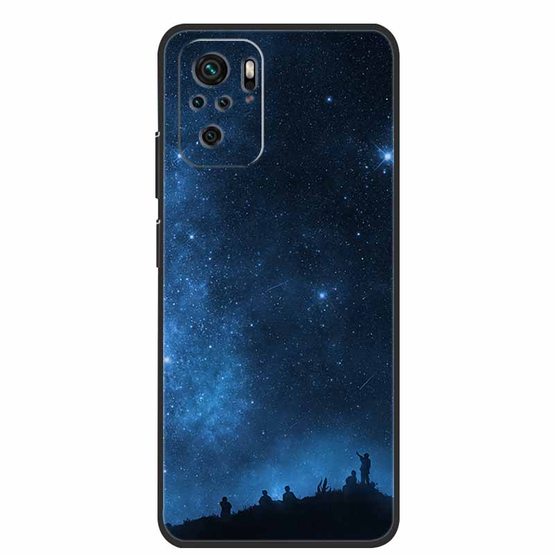 Für Xiaomi Poco M5s Hülle Luxus TPU Weiches Silikon Handy Rückseite für PocoM5s Stoßfest Blumen Niedliche Cartoon Blumen Neue Hülle
