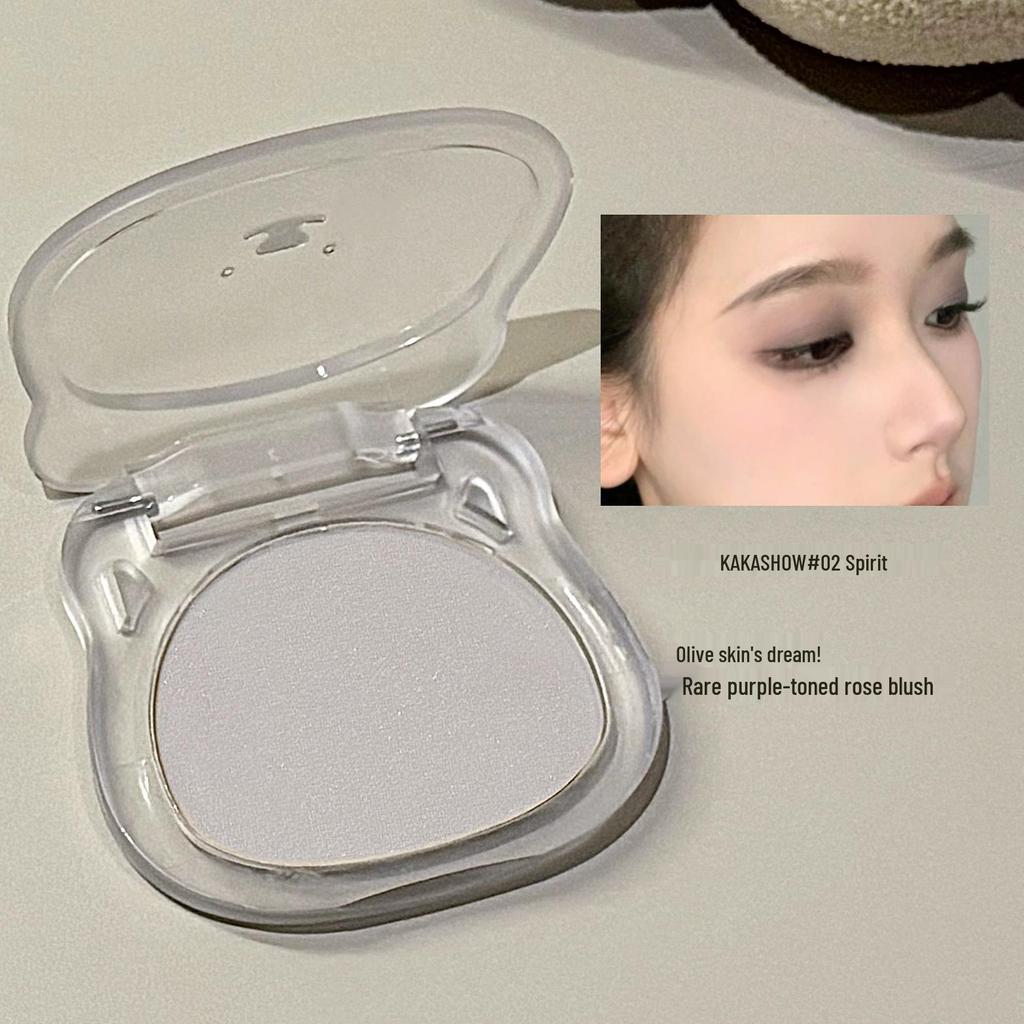 Kakashow Matte Highlight & Contour Powder: Brighten Face, Nose, and Side Shadow with White Matte Finish.