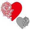 Herz Spitze Metall-Stanzformen DIY Basteln Kohlenstoffstahl Präge-Schablone Schablone Scrapbooking für Karten Stanzteile Form
