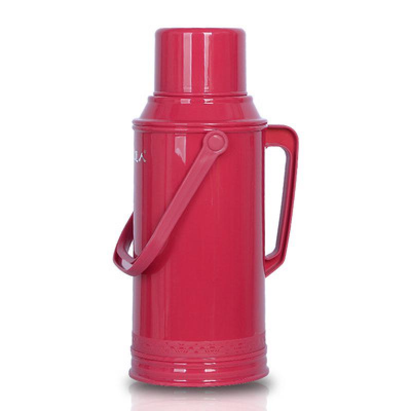 Leather-Covered Glass Liner Thermos Bottle for Dorms - Keeps Water Hot