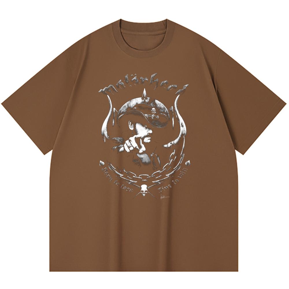 230 Gsm 100% Cotton Heavy Metal T-Shirt Rock Band Popular Music Print Unisex Heavy Cotton T Shirt