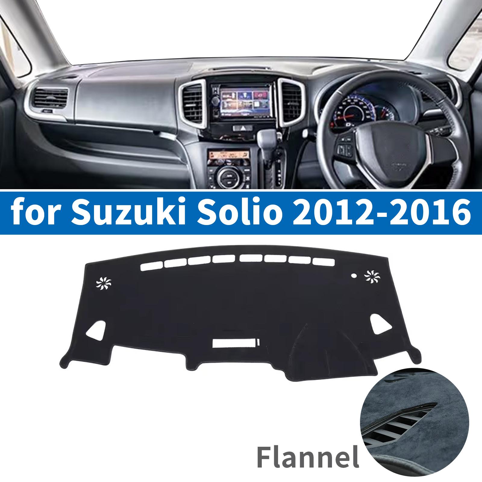 Car Dashboard Mat Accessories for Suzuki Solio 2012-2025 Sunshade Protective Carpet Dash Pad Dashmat dash covers