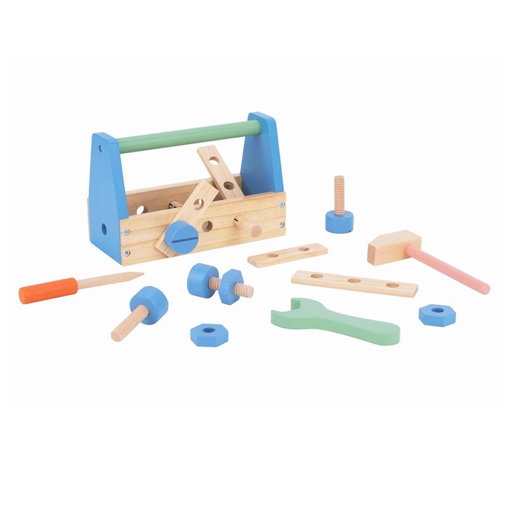 Tooky Toys Childrens/Kids Wooden Toy Tool Set